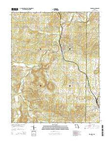 Irondale Missouri Current topographic map, 1:24000 scale, 7.5 X 7.5 Minute, Year 2015