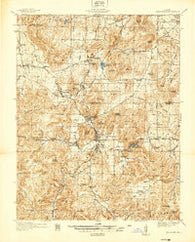 Ironton Missouri Historical topographic map, 1:48000 scale, 15 X 15 Minute, Year 1937
