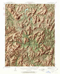 Ironton Missouri Historical topographic map, 1:62500 scale, 15 X 15 Minute, Year 1945