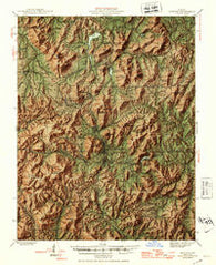 Ironton Missouri Historical topographic map, 1:62500 scale, 15 X 15 Minute, Year 1953