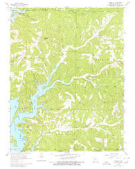 Isabella Missouri Historical topographic map, 1:24000 scale, 7.5 X 7.5 Minute, Year 1968
