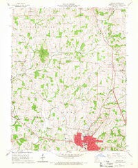 Jackson Missouri Historical topographic map, 1:24000 scale, 7.5 X 7.5 Minute, Year 1966