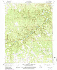 Jam Up Cave Missouri Historical topographic map, 1:24000 scale, 7.5 X 7.5 Minute, Year 1968