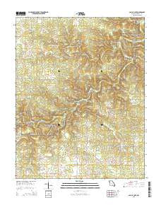 Jam Up Cave Missouri Current topographic map, 1:24000 scale, 7.5 X 7.5 Minute, Year 2015