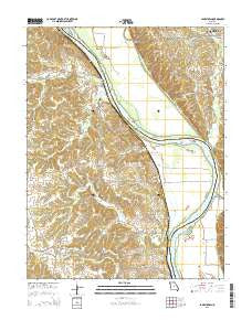 Jamestown Missouri Current topographic map, 1:24000 scale, 7.5 X 7.5 Minute, Year 2015