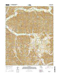 Jane Missouri Current topographic map, 1:24000 scale, 7.5 X 7.5 Minute, Year 2015