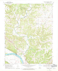Jefferson City NW Missouri Historical topographic map, 1:24000 scale, 7.5 X 7.5 Minute, Year 1969
