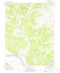 Jefferson City NW Missouri Historical topographic map, 1:24000 scale, 7.5 X 7.5 Minute, Year 1969