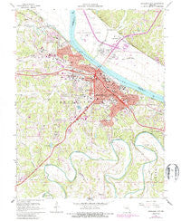 Jefferson City Missouri Historical topographic map, 1:24000 scale, 7.5 X 7.5 Minute, Year 1967