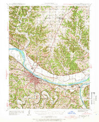 Jefferson City Missouri Historical topographic map, 1:62500 scale, 15 X 15 Minute, Year 1939