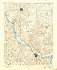 Jefferson City Missouri Historical topographic map, 1:125000 scale, 30 X 30 Minute, Year 1894