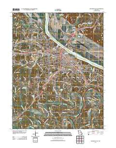 Jefferson City Missouri Historical topographic map, 1:24000 scale, 7.5 X 7.5 Minute, Year 2011