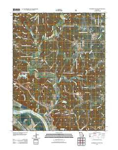 Jefferson City NW Missouri Historical topographic map, 1:24000 scale, 7.5 X 7.5 Minute, Year 2012