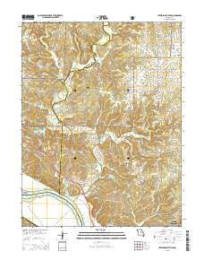 Jefferson City NW Missouri Current topographic map, 1:24000 scale, 7.5 X 7.5 Minute, Year 2015