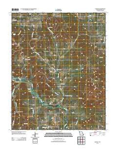 Jenkins Missouri Historical topographic map, 1:24000 scale, 7.5 X 7.5 Minute, Year 2012
