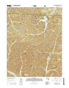 Johnson Mountain Missouri Current topographic map, 1:24000 scale, 7.5 X 7.5 Minute, Year 2015