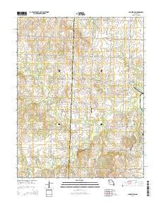 Johnstown Missouri Current topographic map, 1:24000 scale, 7.5 X 7.5 Minute, Year 2014