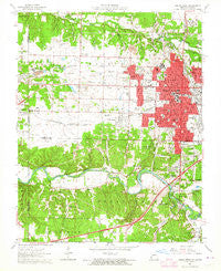 Joplin West Missouri Historical topographic map, 1:24000 scale, 7.5 X 7.5 Minute, Year 1962