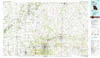 Joplin Missouri Historical topographic map, 1:100000 scale, 30 X 60 Minute, Year 1991
