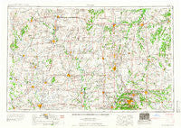 Joplin Missouri Historical topographic map, 1:250000 scale, 1 X 2 Degree, Year 1959