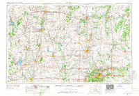Joplin Missouri Historical topographic map, 1:250000 scale, 1 X 2 Degree, Year 1954