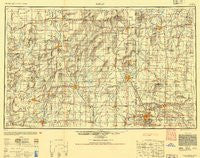 Joplin Missouri Historical topographic map, 1:250000 scale, 1 X 2 Degree, Year 1947