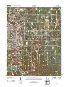 Joplin East Missouri Historical topographic map, 1:24000 scale, 7.5 X 7.5 Minute, Year 2011