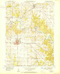 Kahoka Missouri Historical topographic map, 1:24000 scale, 7.5 X 7.5 Minute, Year 1950