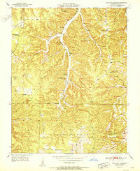 Kaintuck Hollow Missouri Historical topographic map, 1:24000 scale, 7.5 X 7.5 Minute, Year 1951