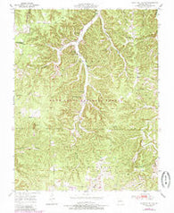Kaintuck Hollow Missouri Historical topographic map, 1:24000 scale, 7.5 X 7.5 Minute, Year 1950