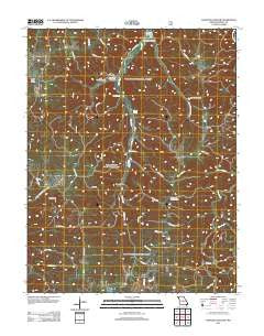 Kaintuck Hollow Missouri Historical topographic map, 1:24000 scale, 7.5 X 7.5 Minute, Year 2011