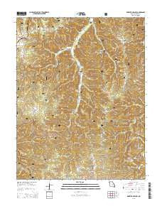 Kaintuck Hollow Missouri Current topographic map, 1:24000 scale, 7.5 X 7.5 Minute, Year 2015