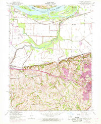 Kampville Missouri Historical topographic map, 1:24000 scale, 7.5 X 7.5 Minute, Year 1954