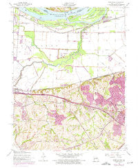 Kampville Missouri Historical topographic map, 1:24000 scale, 7.5 X 7.5 Minute, Year 1954