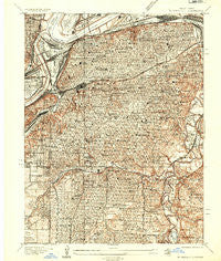 Kansas City Missouri Historical topographic map, 1:24000 scale, 7.5 X 7.5 Minute, Year 1935