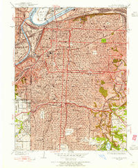 Kansas City Missouri Historical topographic map, 1:24000 scale, 7.5 X 7.5 Minute, Year 1935