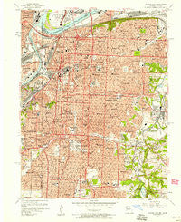 Kansas City Missouri Historical topographic map, 1:24000 scale, 7.5 X 7.5 Minute, Year 1957
