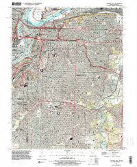 Kansas City Missouri Historical topographic map, 1:24000 scale, 7.5 X 7.5 Minute, Year 1991