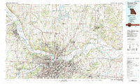 Kansas City Missouri Historical topographic map, 1:100000 scale, 30 X 60 Minute, Year 1983