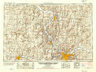 Kansas City Missouri Historical topographic map, 1:250000 scale, 1 X 2 Degree, Year 1954