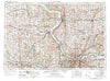 Kansas City Missouri Historical topographic map, 1:250000 scale, 1 X 2 Degree, Year 1956