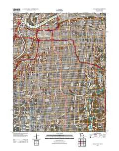 Kansas City Missouri Historical topographic map, 1:24000 scale, 7.5 X 7.5 Minute, Year 2012
