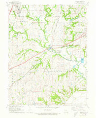 Kearney Missouri Historical topographic map, 1:24000 scale, 7.5 X 7.5 Minute, Year 1971