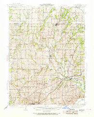 Kearney Missouri Historical topographic map, 1:62500 scale, 15 X 15 Minute, Year 1942