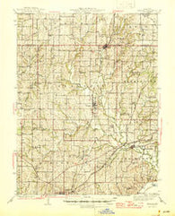 Kearney Missouri Historical topographic map, 1:62500 scale, 15 X 15 Minute, Year 1945
