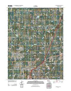 Kearney SW Missouri Historical topographic map, 1:24000 scale, 7.5 X 7.5 Minute, Year 2012