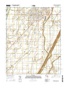 Kennett South Missouri Current topographic map, 1:24000 scale, 7.5 X 7.5 Minute, Year 2015