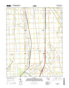 Kewanee Missouri Current topographic map, 1:24000 scale, 7.5 X 7.5 Minute, Year 2015
