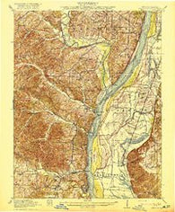 Kimmswick Missouri Historical topographic map, 1:62500 scale, 15 X 15 Minute, Year 1916