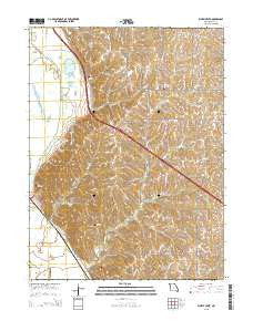 Kimsey Creek Missouri Current topographic map, 1:24000 scale, 7.5 X 7.5 Minute, Year 2015